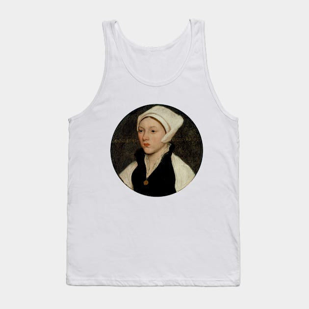 Portrait of a Young Woman with a White Coif Tank Top by terrybain